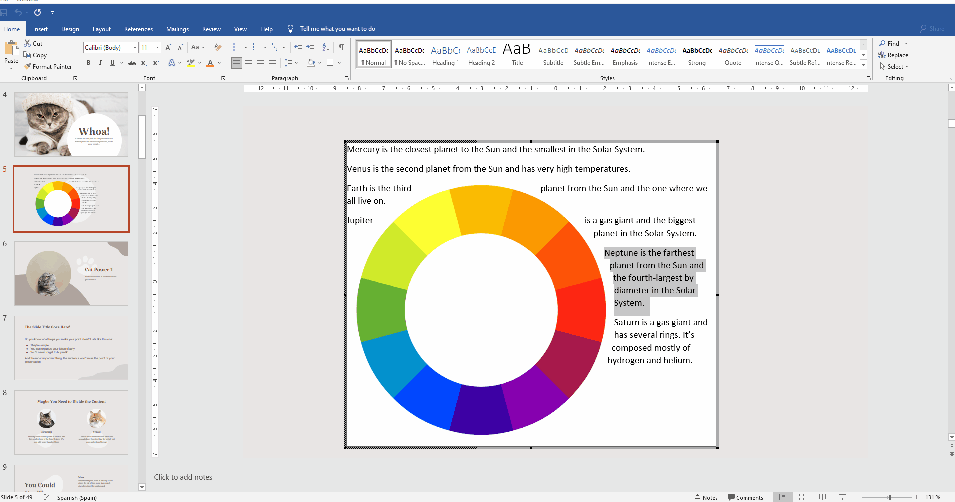 Wrapping Text Around an Image in PowerPoint