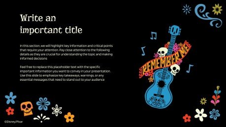 Coco – Lebendiger als das Leben! Präsentationsvorlage