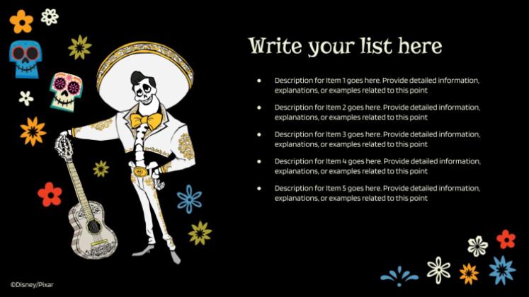 Coco – Lebendiger als das Leben! Präsentationsvorlage