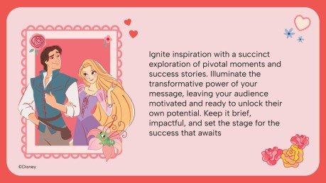 Modelo de apresentação Dia dos Namorados das Princesas Disney