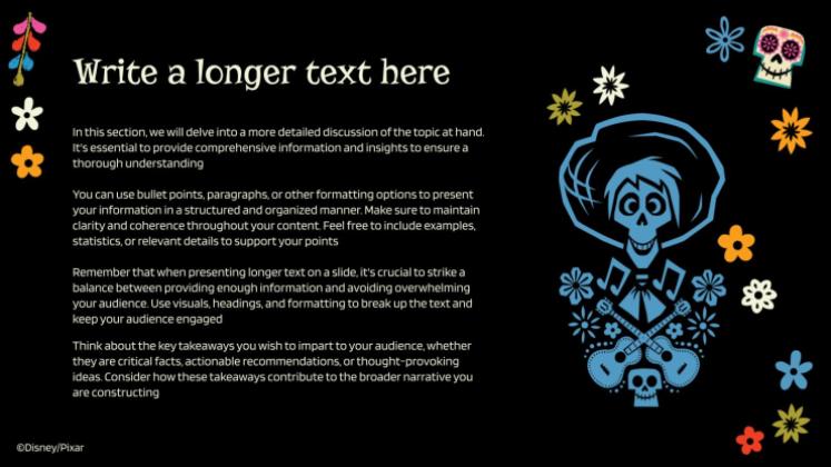 Coco – Lebendiger als das Leben! Präsentationsvorlage