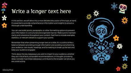 Coco – Lebendiger als das Leben! Präsentationsvorlage