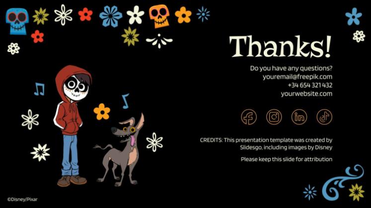 Coco – Lebendiger als das Leben! Präsentationsvorlage