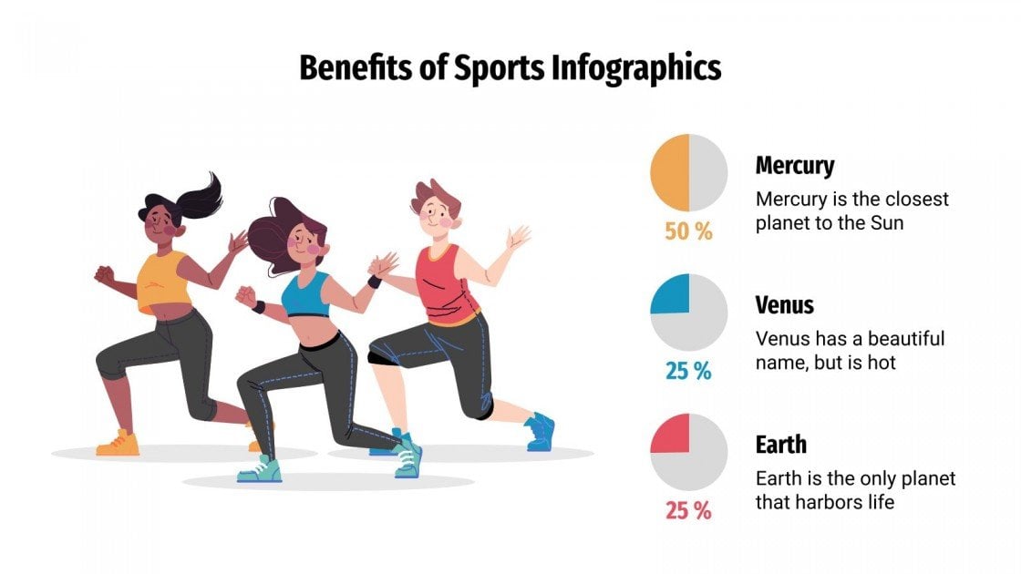Benefits of Sports Infographics Google Slides & PPT