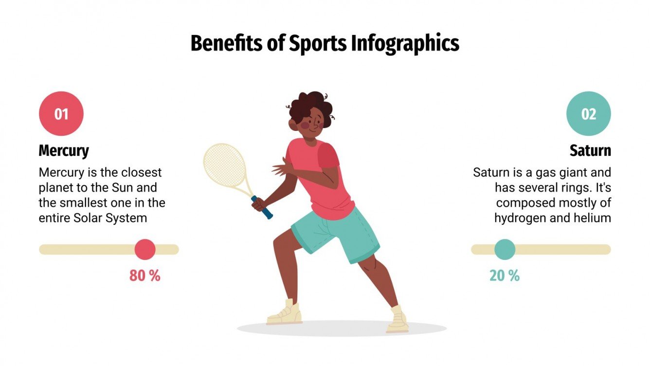 Infographies sur les bienfaits du sport Google Slides et PPT