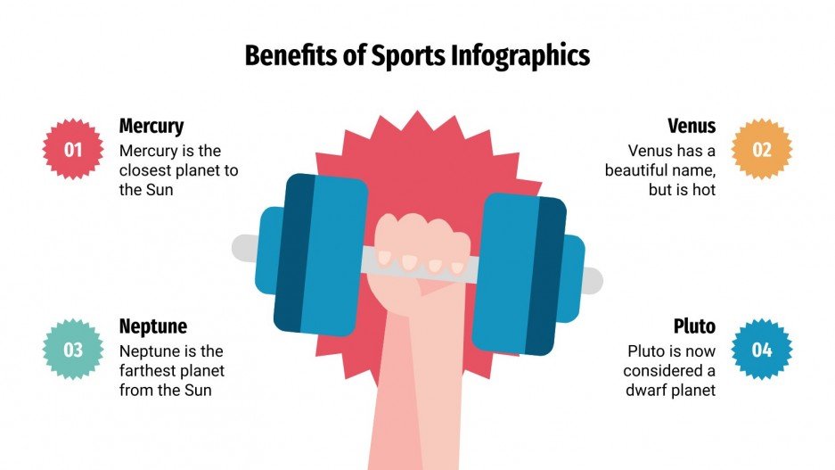 Infographies sur les bienfaits du sport Google Slides et PPT