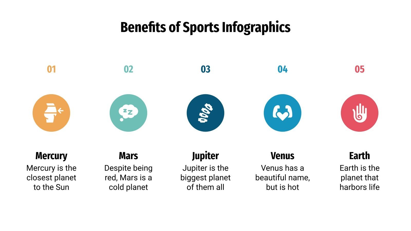 Benefits of Sports Infographics Google Slides & PPT