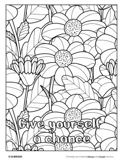 Motivational Quotes Coloring Book presentation template 