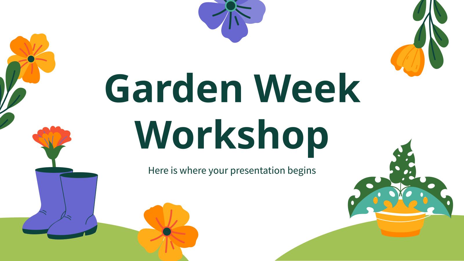 가든 위크 워크숍 프레젠테이션 템플릿