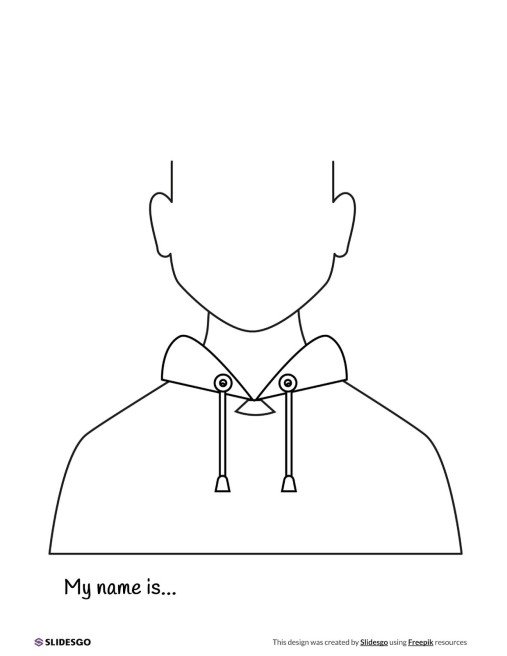 Plantilla de presentación Libro para colorear: Este soy yo