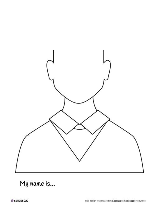 Plantilla de presentación Libro para colorear: Este soy yo