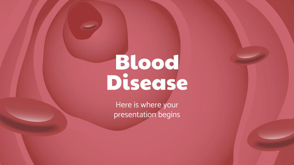 Blood Disease presentation template 