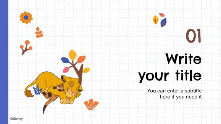 Plantilla de presentación El Rey León