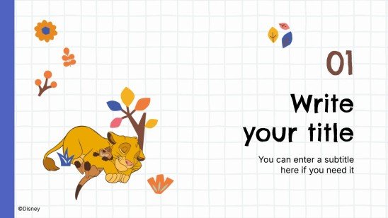 Plantilla de presentación El Rey León