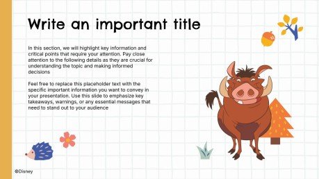 Plantilla de presentación El Rey León