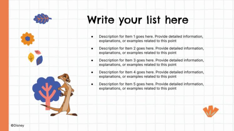 Plantilla de presentación El Rey León