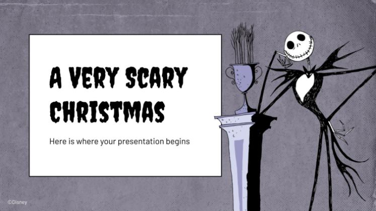 Modelo de apresentação O Estranho Mundo de Jack de Tim Burton