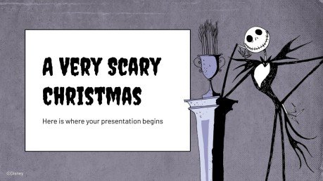 Modelo de apresentação O Estranho Mundo de Jack de Tim Burton