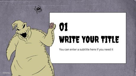 Modelo de apresentação O Estranho Mundo de Jack de Tim Burton