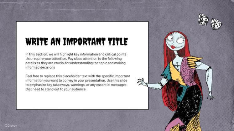 Modelo de apresentação O Estranho Mundo de Jack de Tim Burton