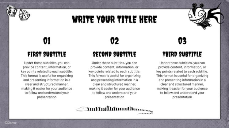 Modelo de apresentação O Estranho Mundo de Jack de Tim Burton