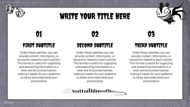 Modelo de apresentação O Estranho Mundo de Jack de Tim Burton