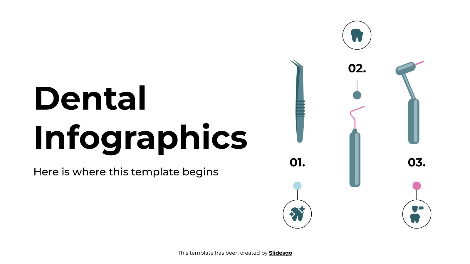 Dental-Infografiken Präsentationsvorlage