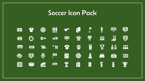 축구 아이콘 팩 프레젠테이션 템플릿