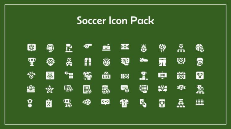 축구 아이콘 팩 프레젠테이션 템플릿