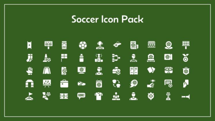 축구 아이콘 팩 프레젠테이션 템플릿