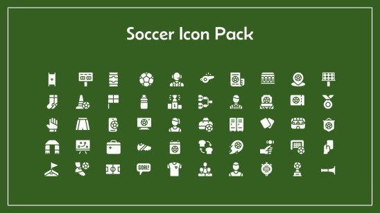 축구 아이콘 팩 프레젠테이션 템플릿