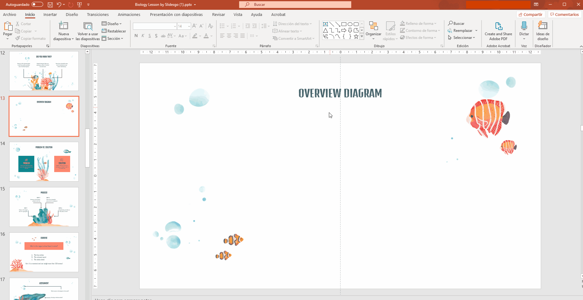 Crear un círculo para el concepto principal en PowerPoint