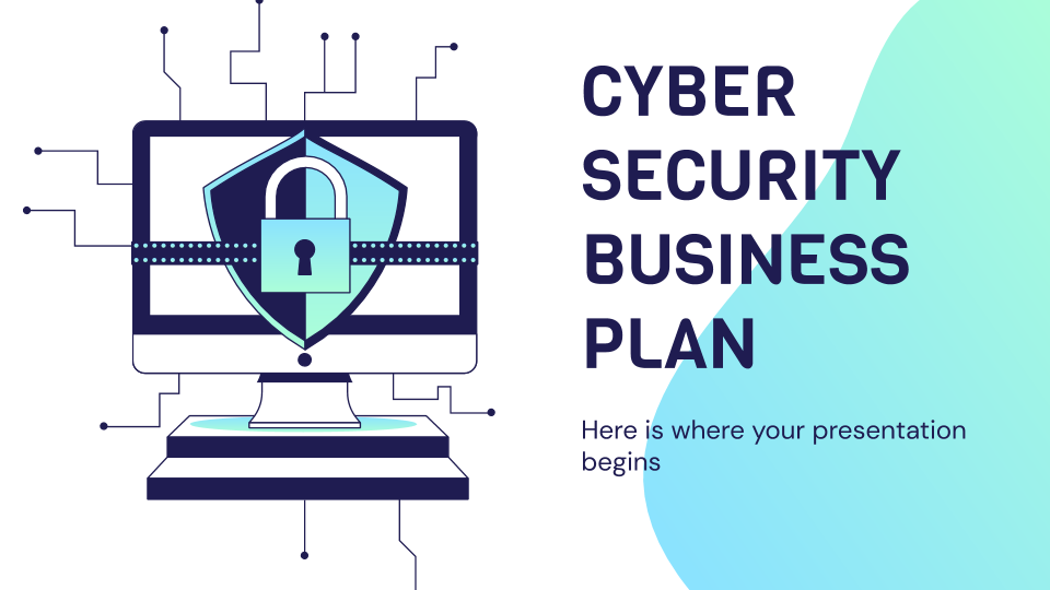 Cyber Security Business Plan presentation template 