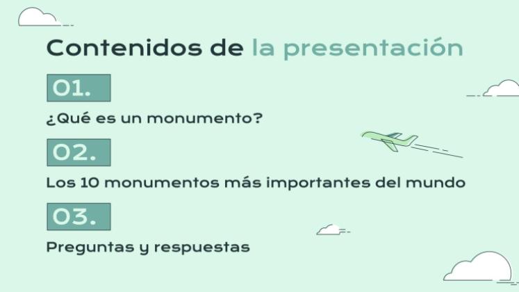 Plantilla de presentación Monumentos del mundo