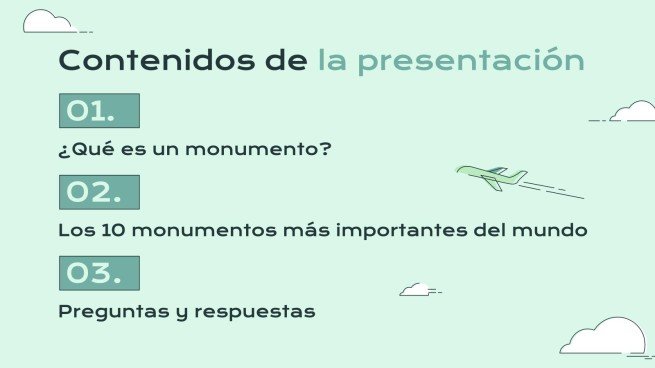 Plantilla de presentación Monumentos del mundo
