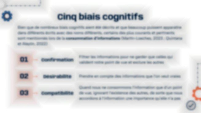 Biais cognitifs et jugement rationnel Modèles de présentation