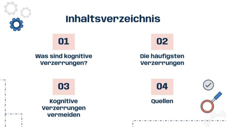 Kognitive Vorurteile und rationales Urteilsvermögen Präsentationsvorlage