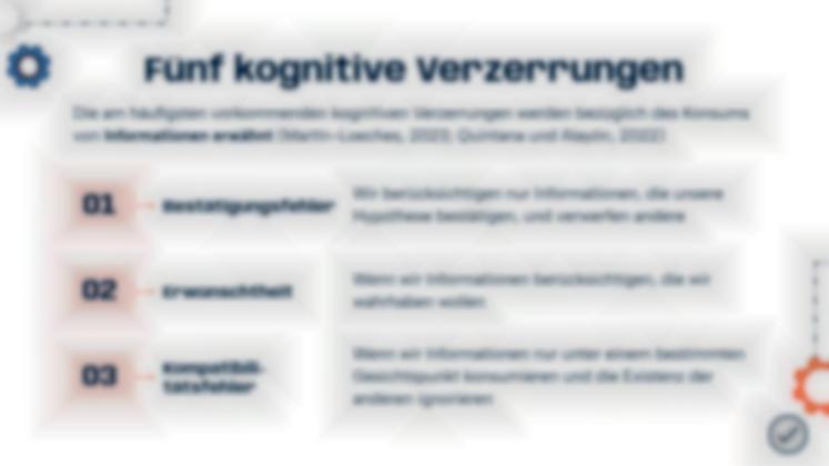Kognitive Vorurteile und rationales Urteilsvermögen Präsentationsvorlage