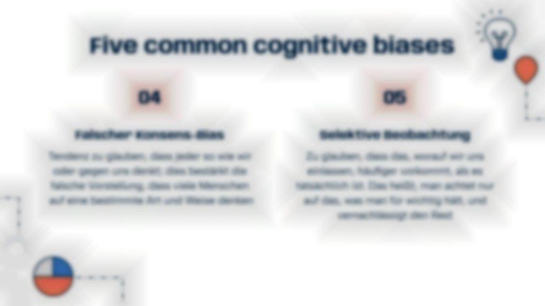 Kognitive Vorurteile und rationales Urteilsvermögen Präsentationsvorlage