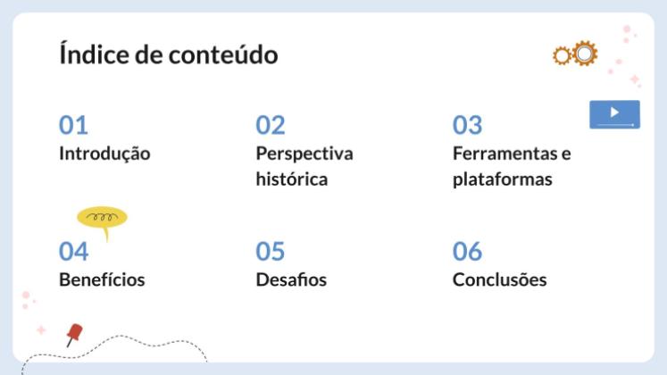 Modelo de apresentação O impacto da tecnologia na educação moderna