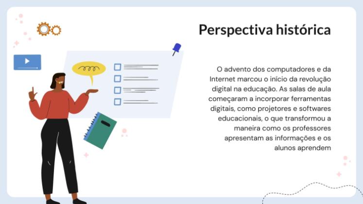 Modelo de apresentação O impacto da tecnologia na educação moderna