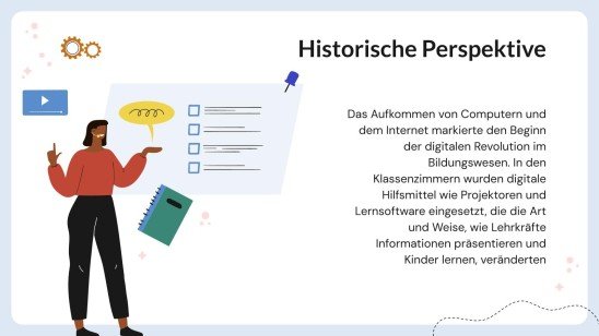Der Einfluss der Technologie auf die moderne Bildung Präsentationsvorlage