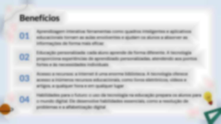 Modelo de apresentação O impacto da tecnologia na educação moderna