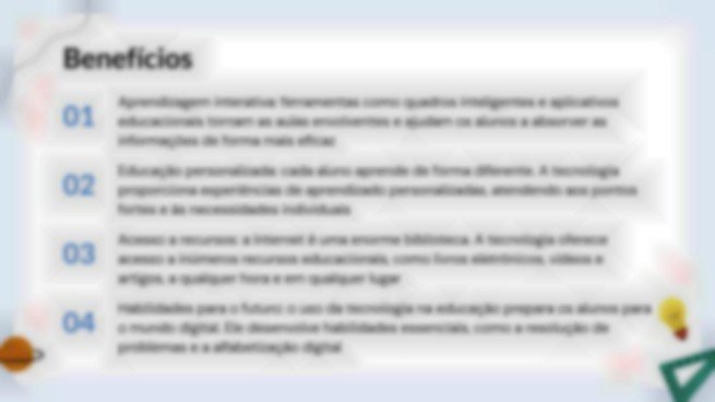 Modelo de apresentação O impacto da tecnologia na educação moderna