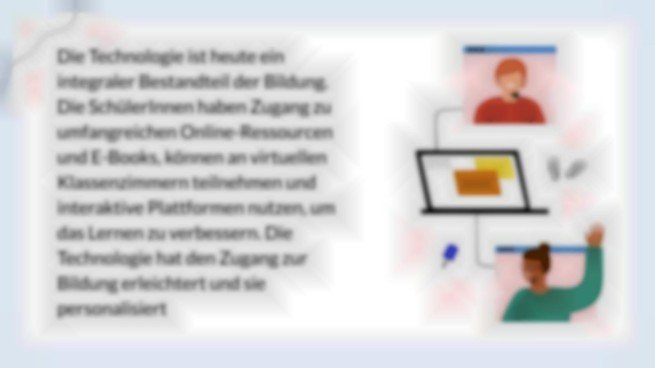 Der Einfluss der Technologie auf die moderne Bildung Präsentationsvorlage