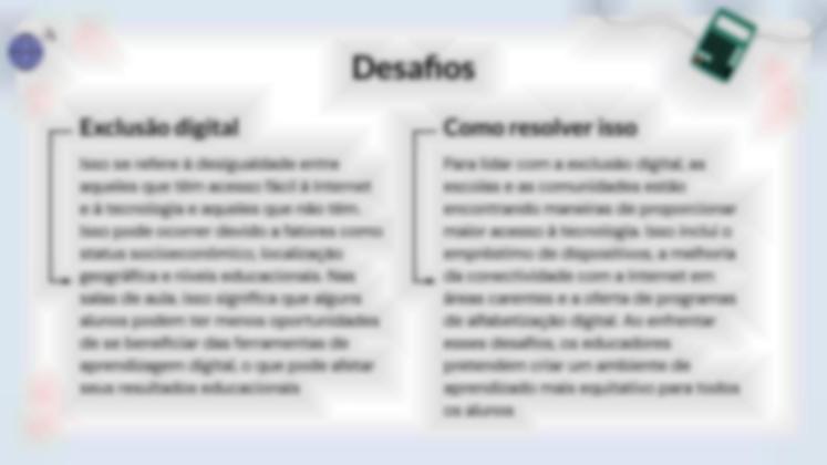 Modelo de apresentação O impacto da tecnologia na educação moderna