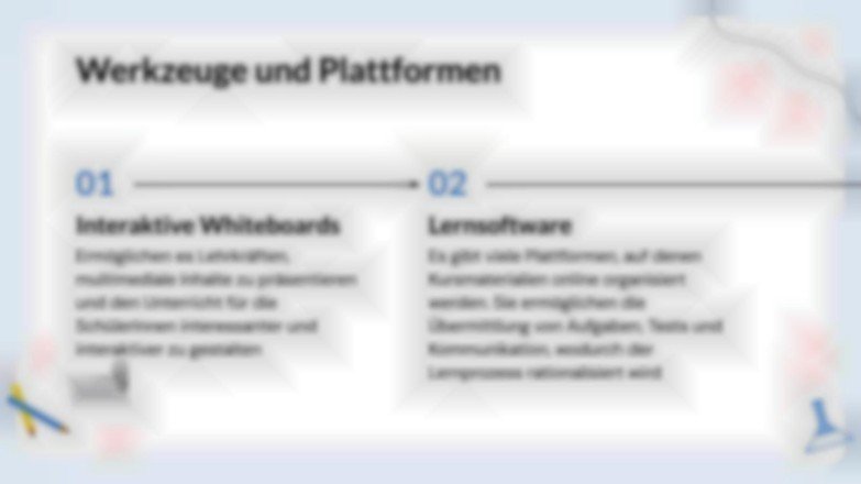 Der Einfluss der Technologie auf die moderne Bildung Präsentationsvorlage