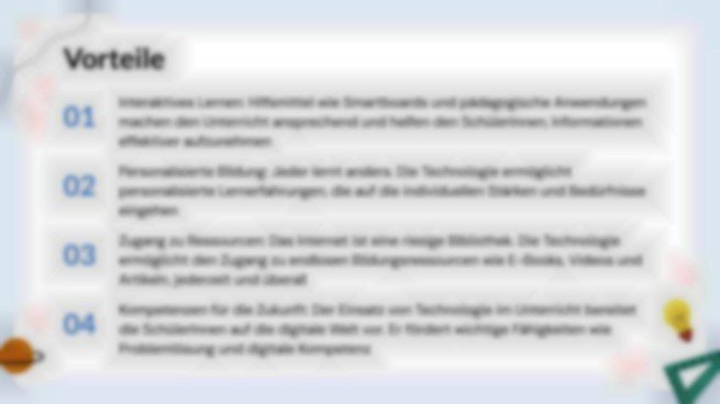 Der Einfluss der Technologie auf die moderne Bildung Präsentationsvorlage
