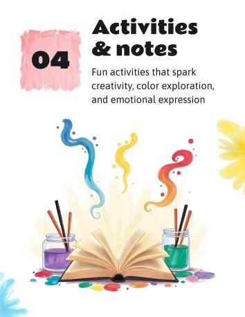 Modelo de apresentação O livro de histórias de poemas coloridos