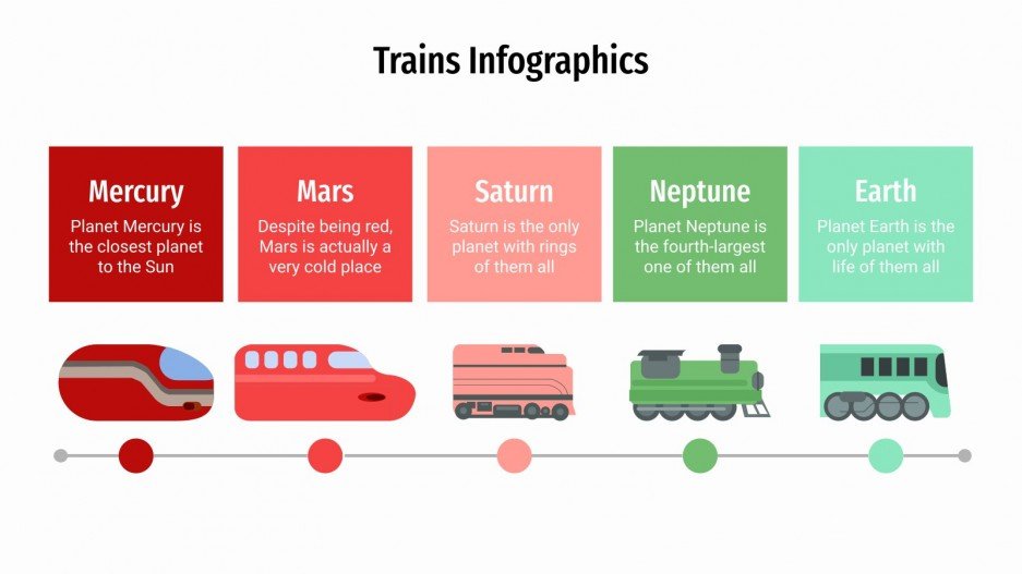 Trains Infographics Google Slides & PowerPoint Template
